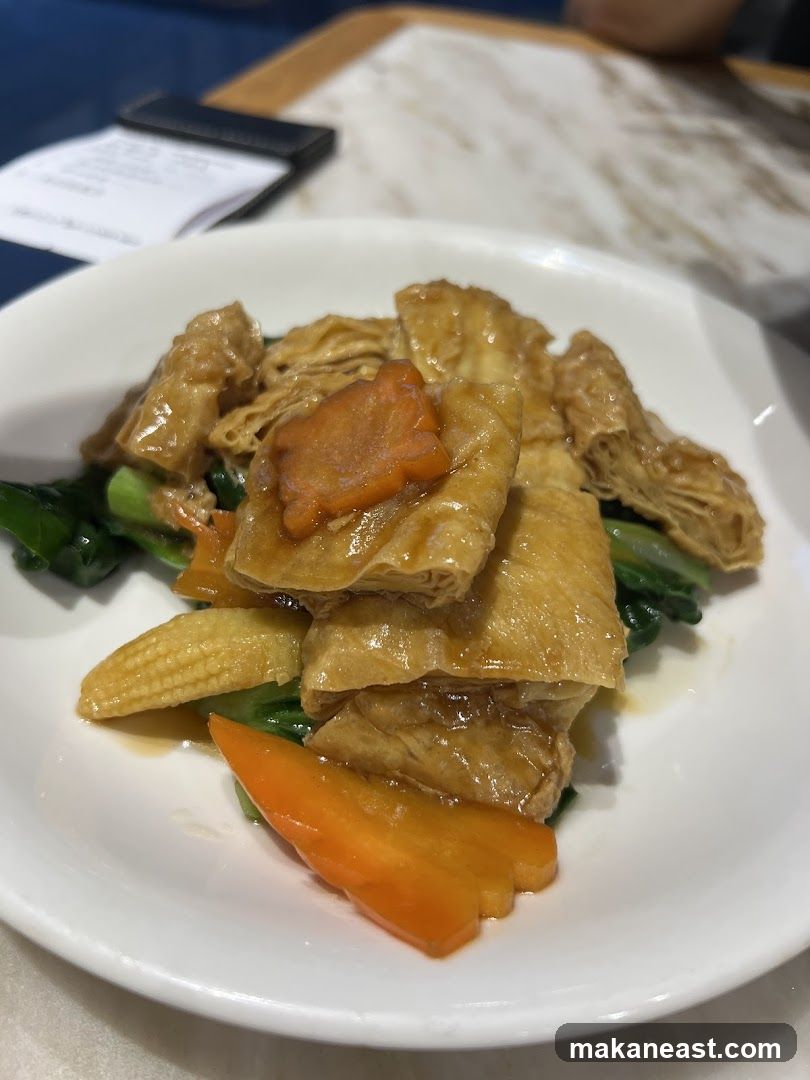 Tofu Skin and Vegetable Dish