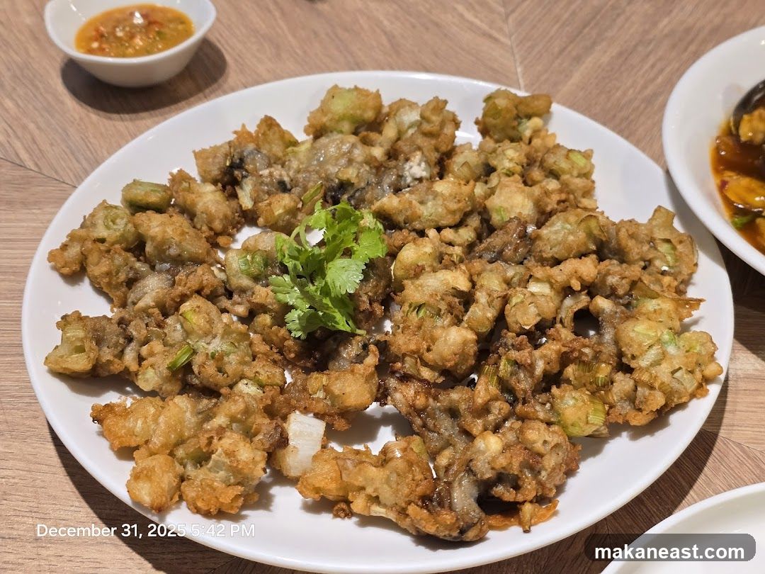 Fried Oysters with Scallions