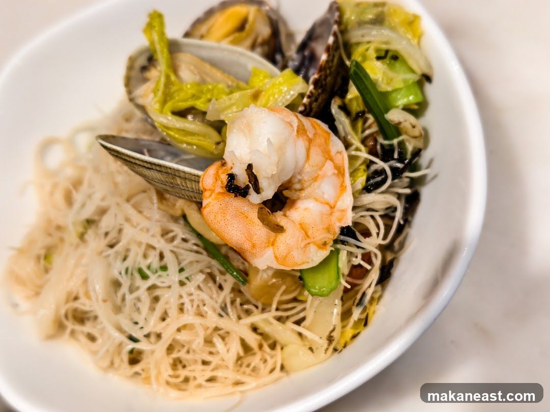 Seafood Noodle Dish