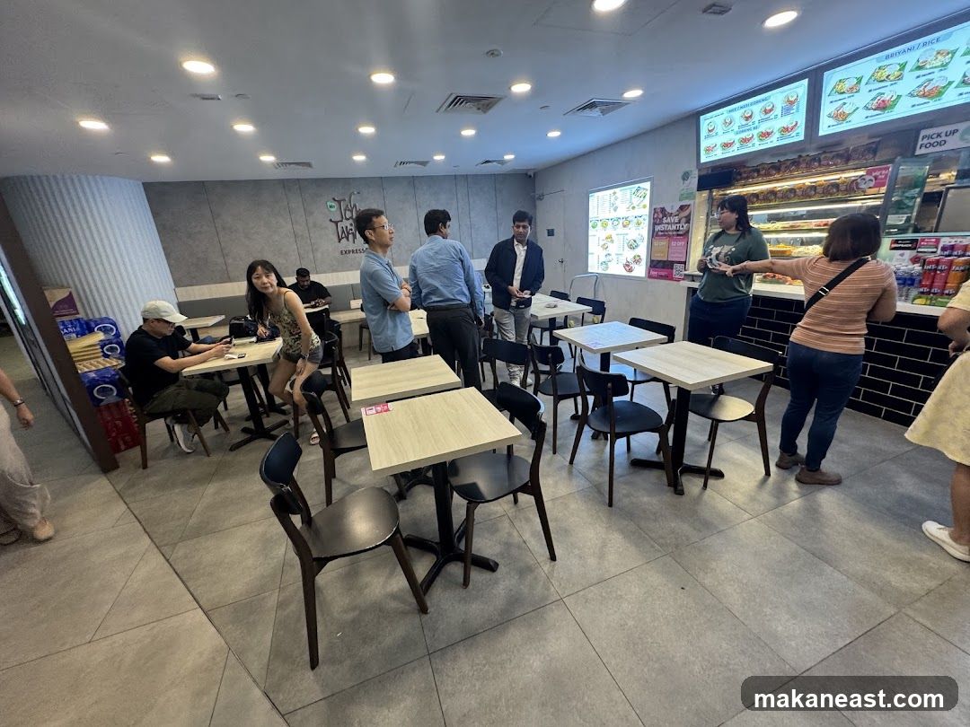 Restaurant Interior with Customers