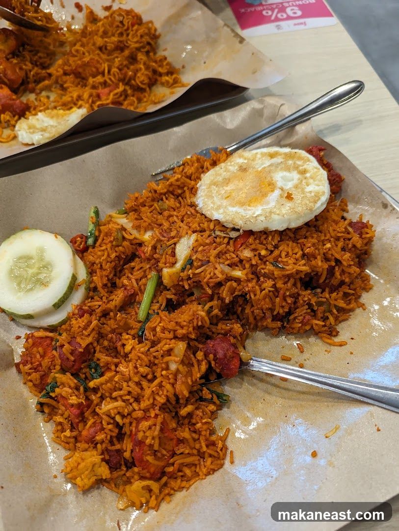 Fried Rice with Egg and Cucumber