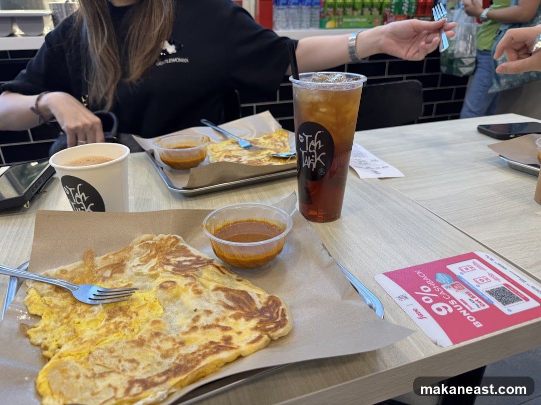 Roti Canai and Teh Tarik