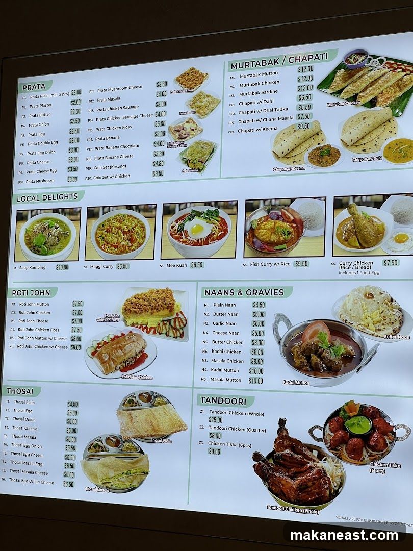 Indian Menu