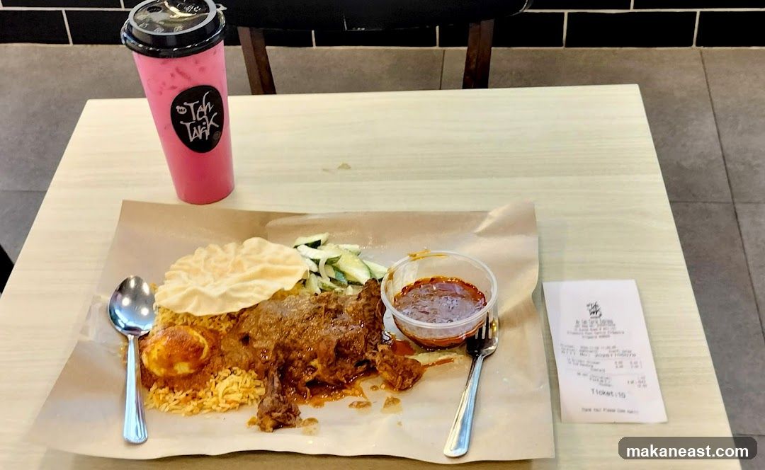 Meal with Drink and Receipt