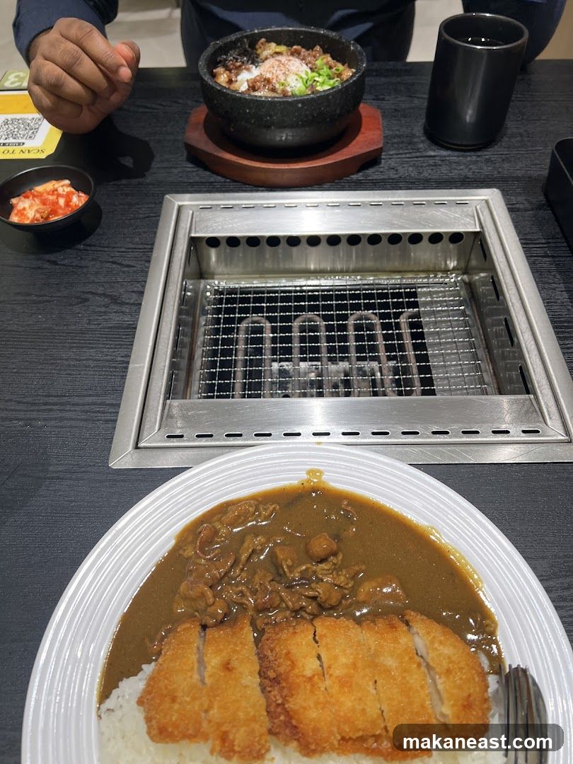 Table with Korean Food