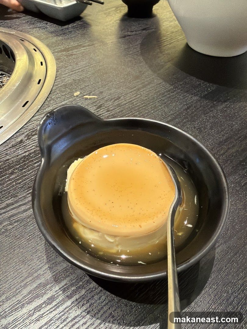Dessert with Caramel Sauce