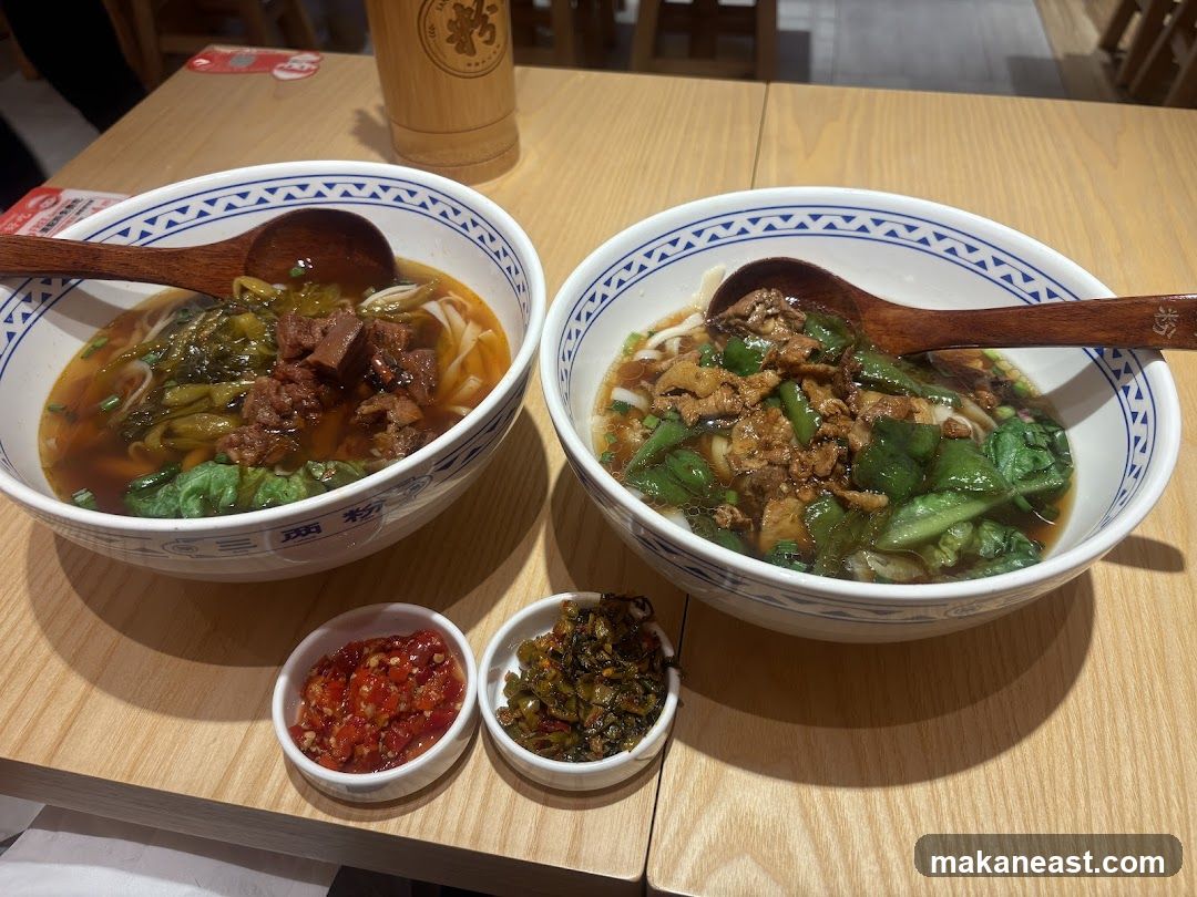 Noodle Bowls with Condiments