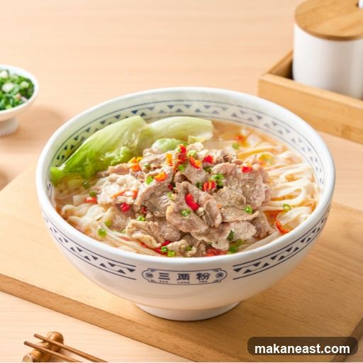 Noodle Soup with Sliced Beef