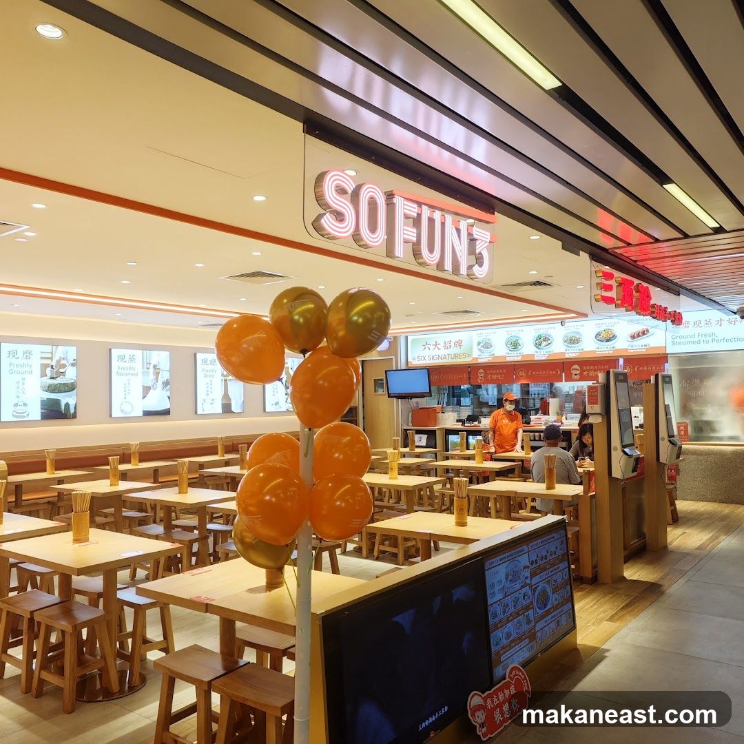 Restaurant Interior with Neon Signage