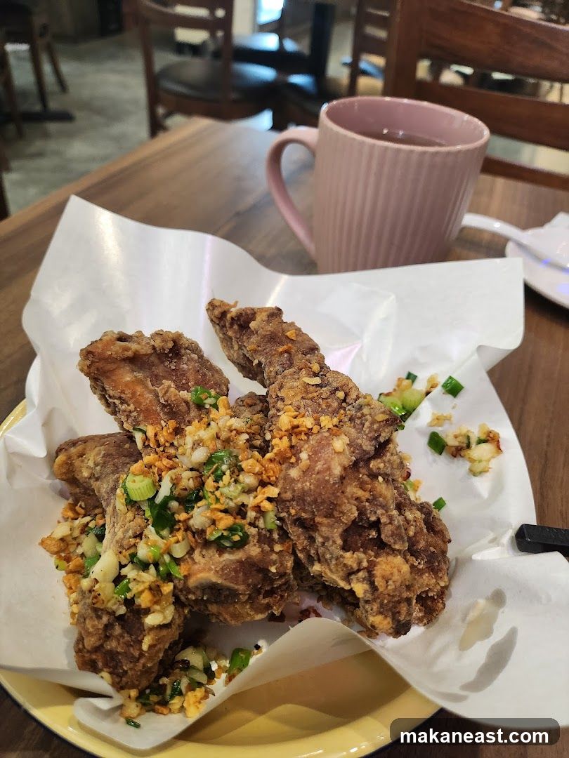 Fried Chicken with Garlic and Scallions