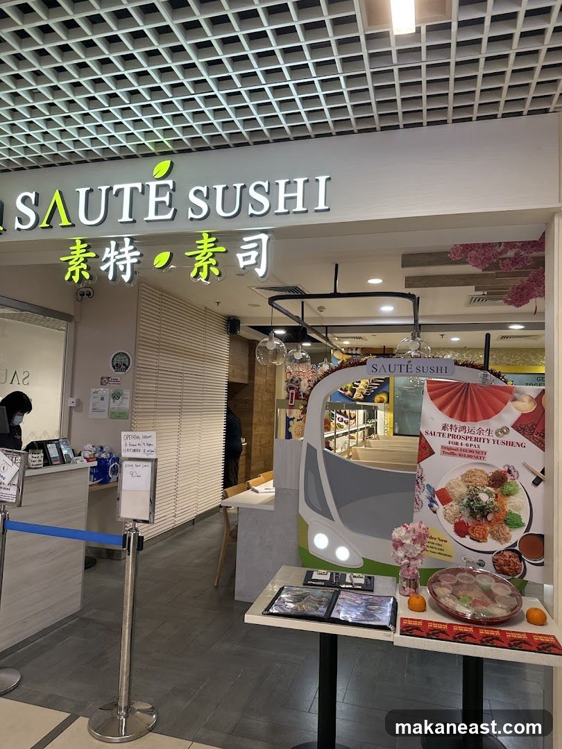 Saute Sushi | Paya Lebar Square | Paya Lebar | Vegetarian Vegan Halal | Japanese Cuisines