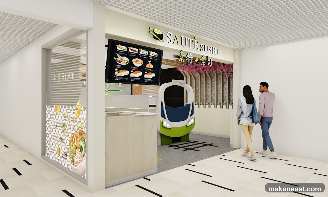 Saute Sushi | Paya Lebar Square | Paya Lebar | Vegetarian Vegan Halal | Japanese Cuisines