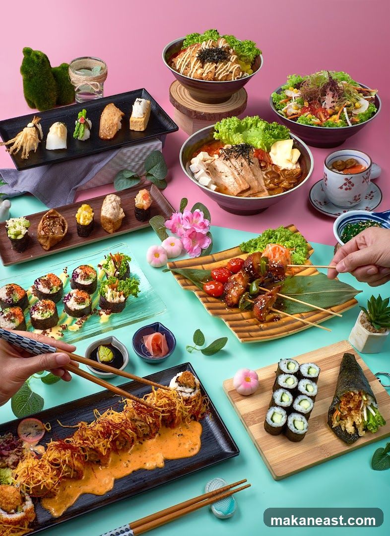 Assortment of Japanese Dishes