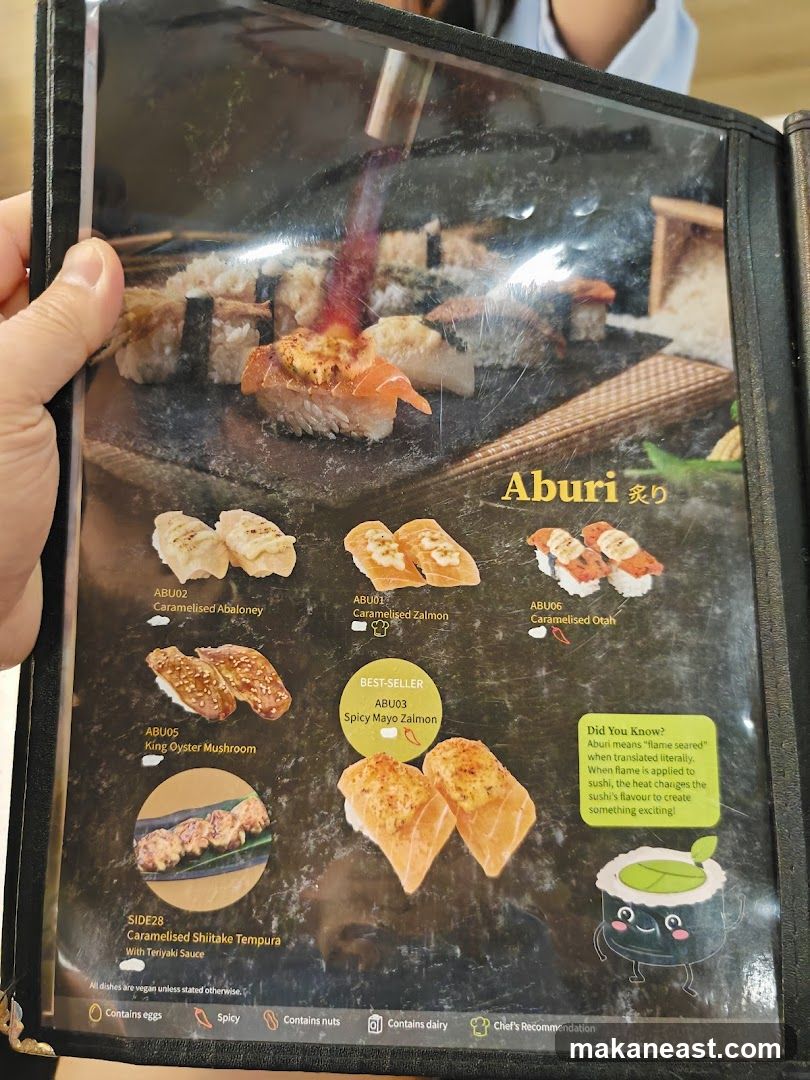 Aburi Menu