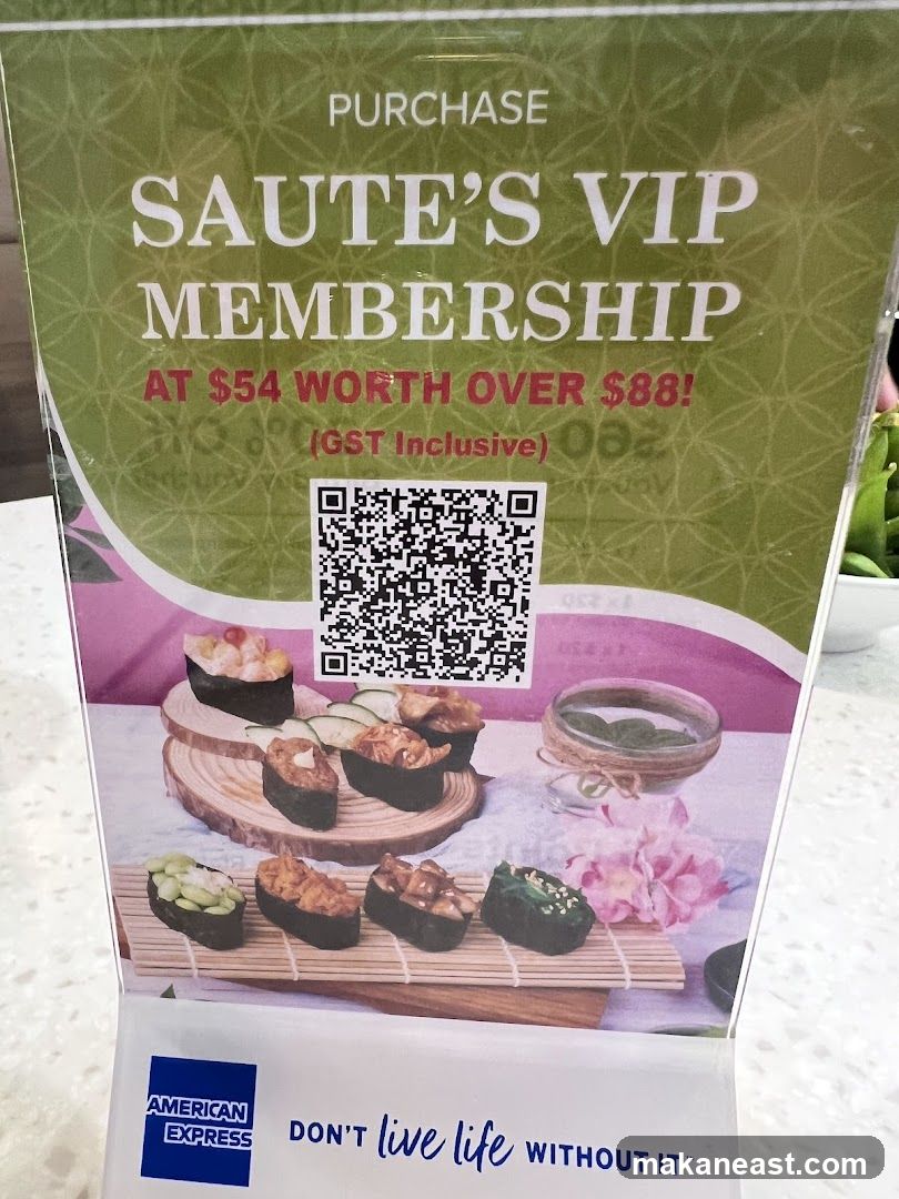 Saute's VIP Membership Offer