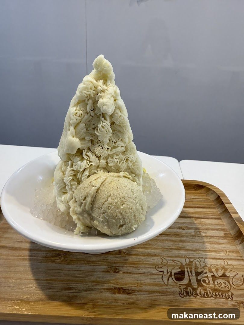Dessert with Ice Cream and Tapioca Pearls