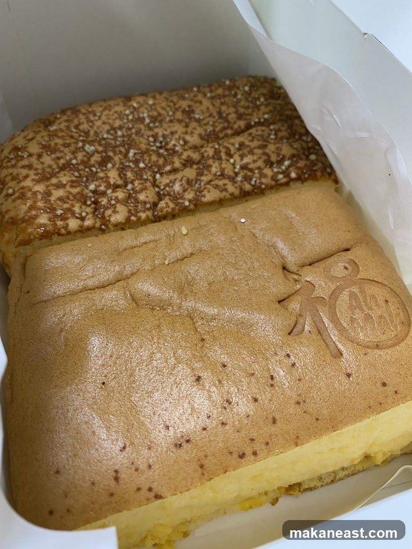 Two cakes in a box