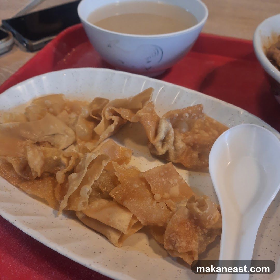 Fried Wontons and Soup