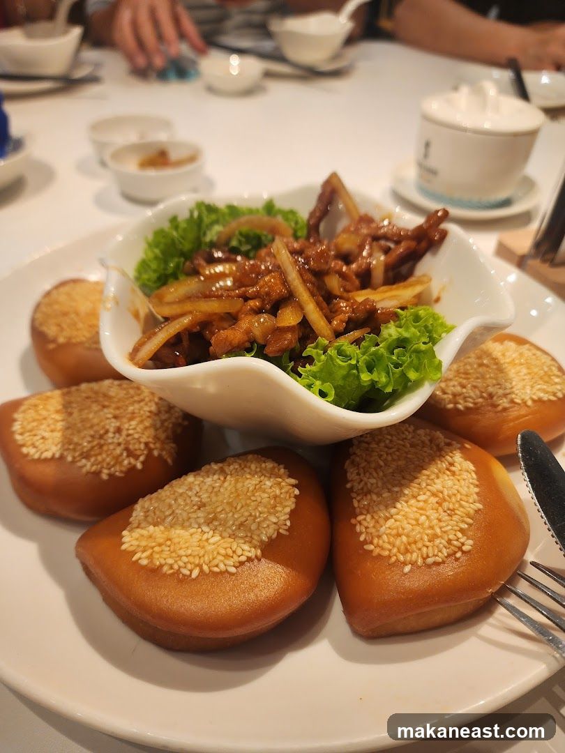 Sesame Buns with Savory Topping