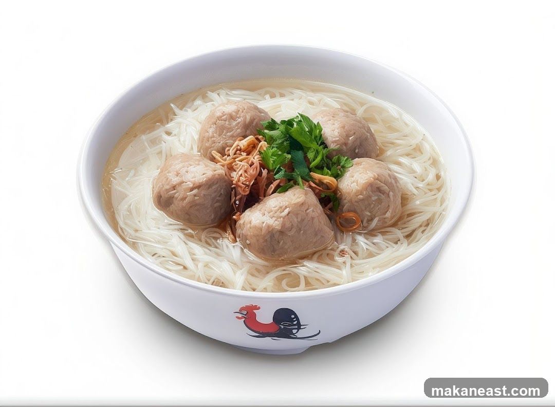 Bowl of Noodles with Meatballs