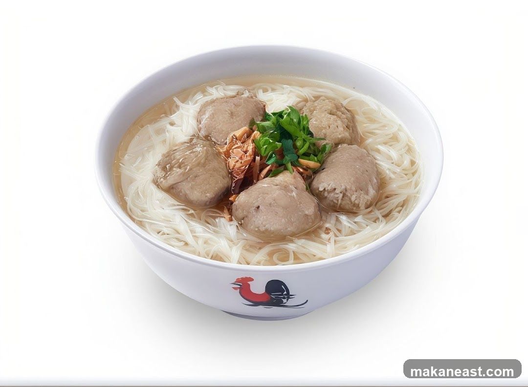 Bowl of Noodles with Meatballs
