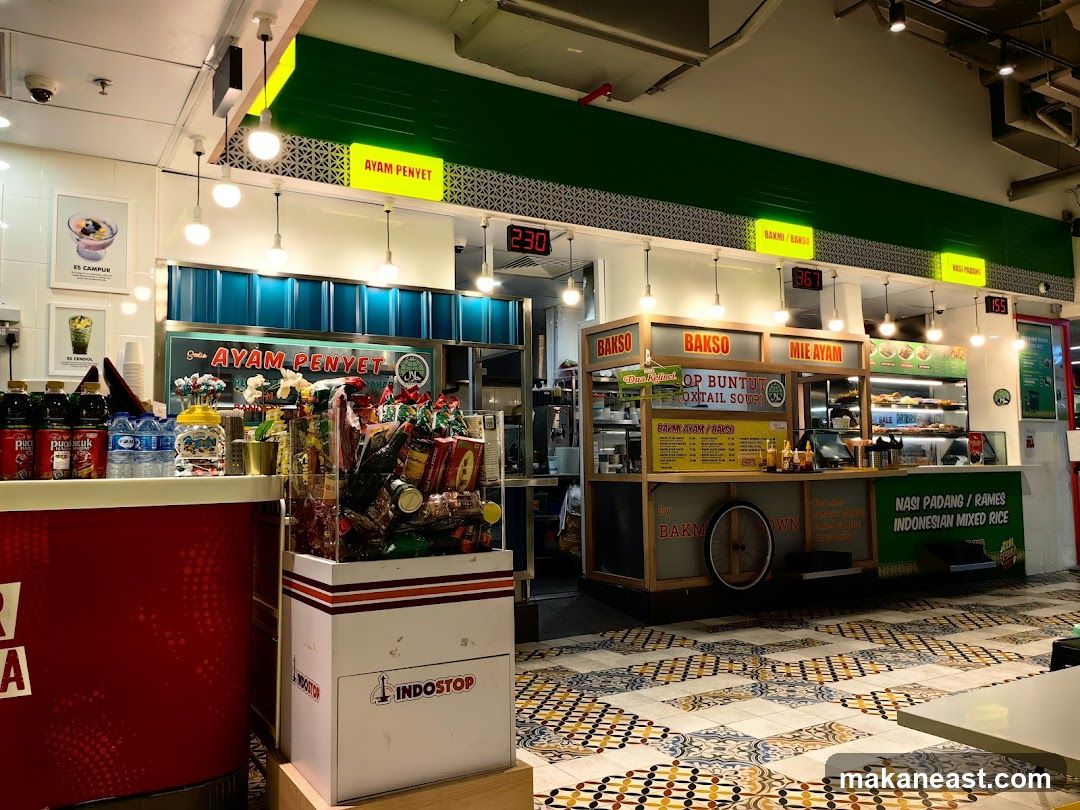 Food stalls in a market