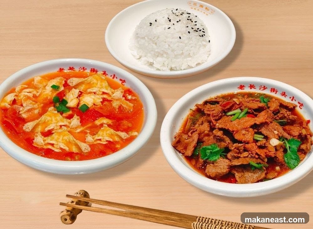 Chinese Food with Rice