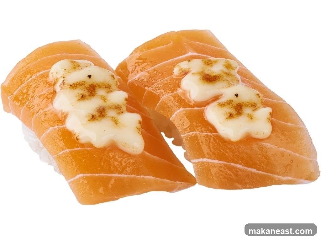 Salmon Nigiri with Topping