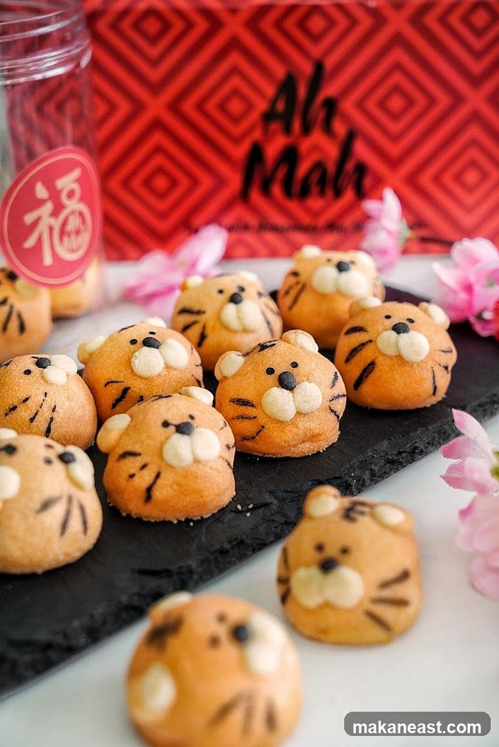 Tiger-shaped cookies