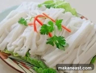 Rice Noodles with Garnish