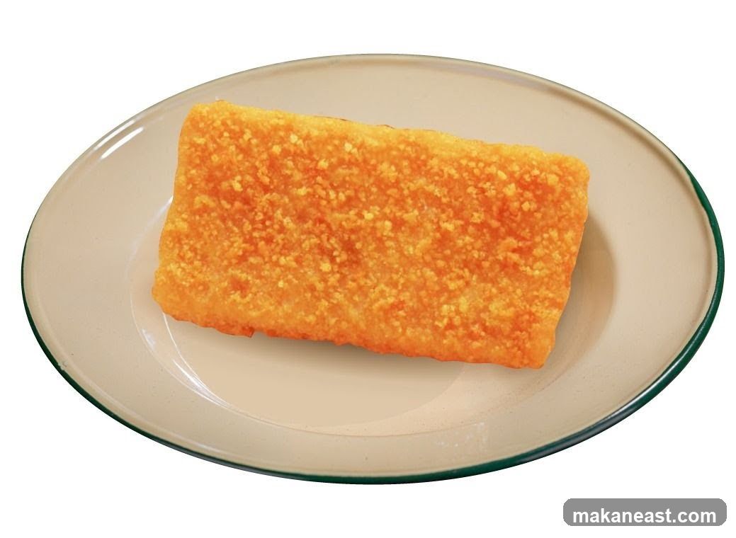 Fried Fish Fillet on a Plate