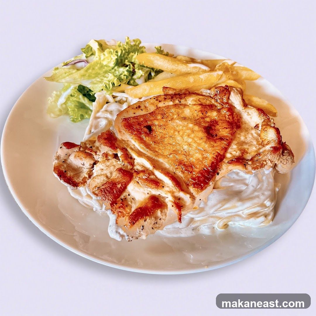 Grilled Chicken with Fries and Salad