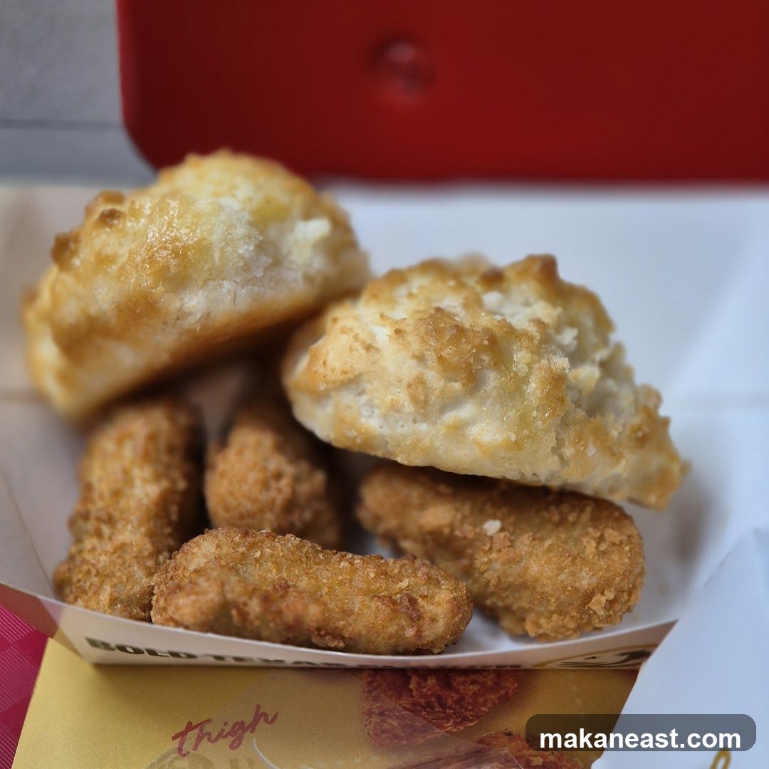 Biscuits and Chicken Nuggets
