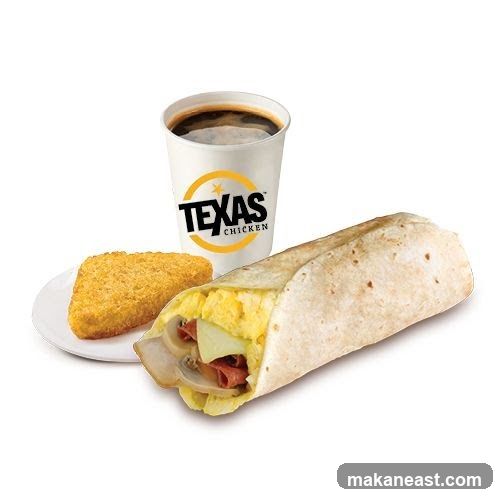 Texas Chicken Breakfast Burrito Meal
