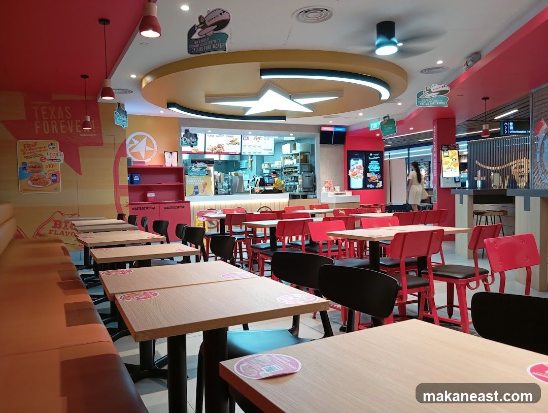 Restaurant Interior with Tables and Chairs