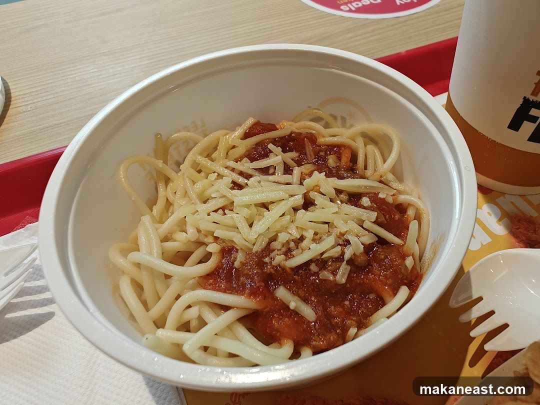 Spaghetti with Meat Sauce and Cheese