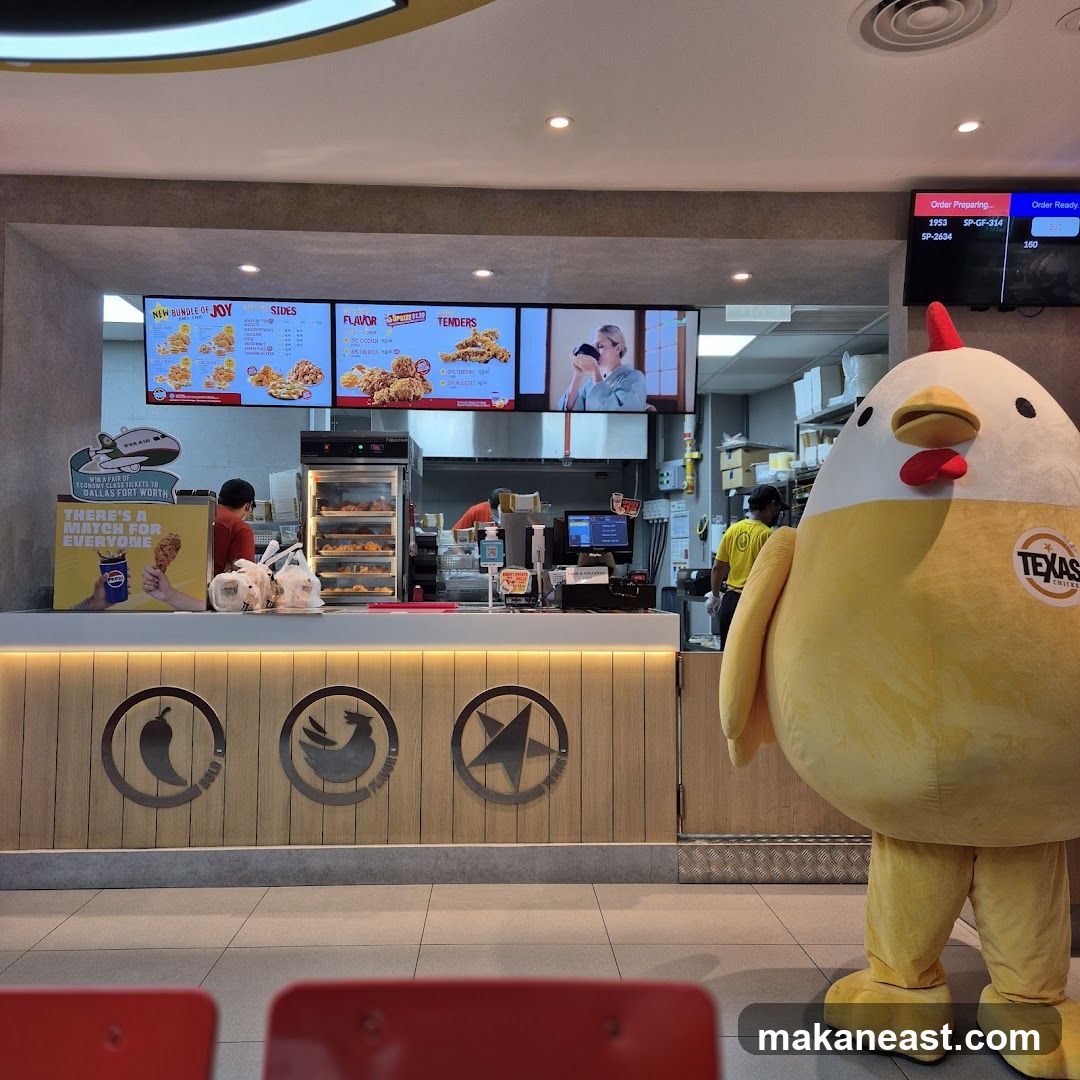 Fast Food Restaurant with Mascot