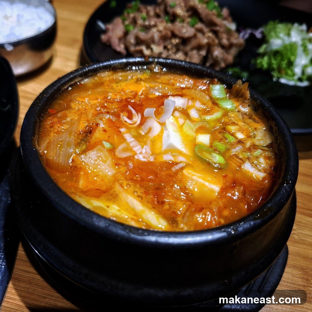 Korean Stew with Tofu and Kimchi