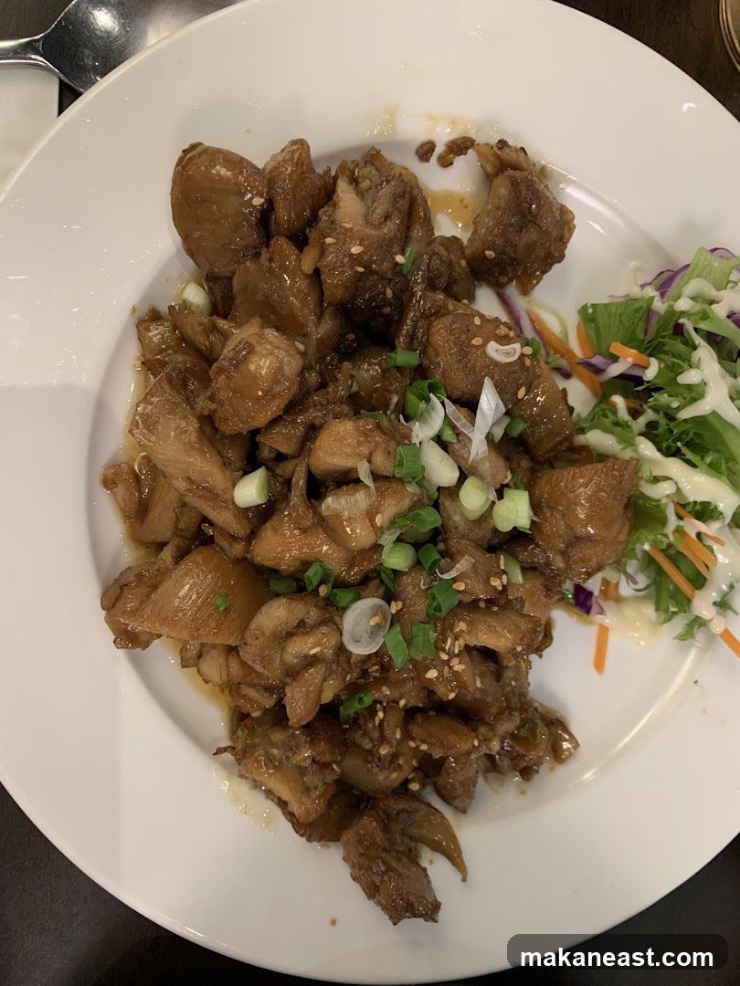 Chicken Teriyaki with Salad
