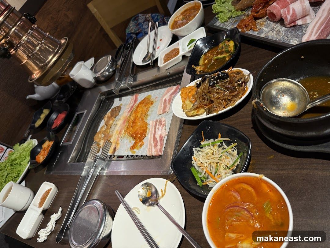 Korean BBQ Table Setting