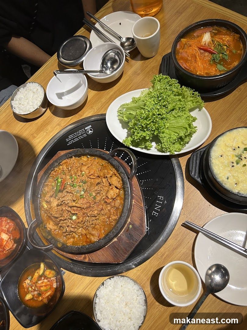 Korean Food Spread