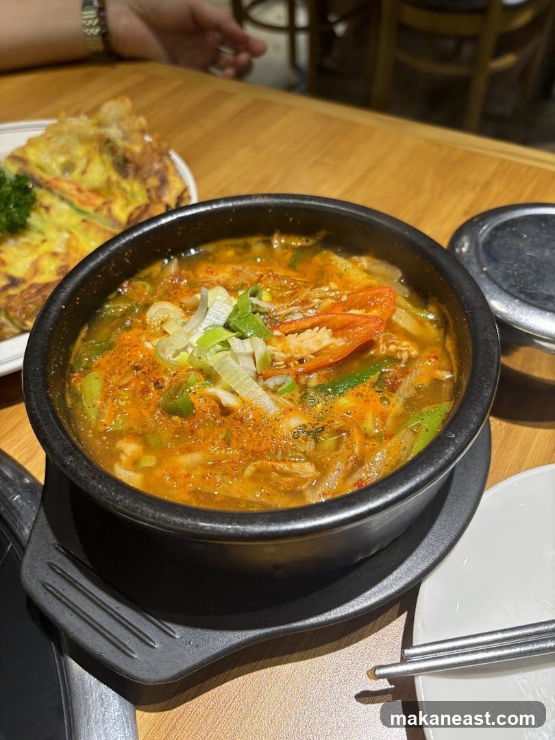 Korean Stew and Pancake