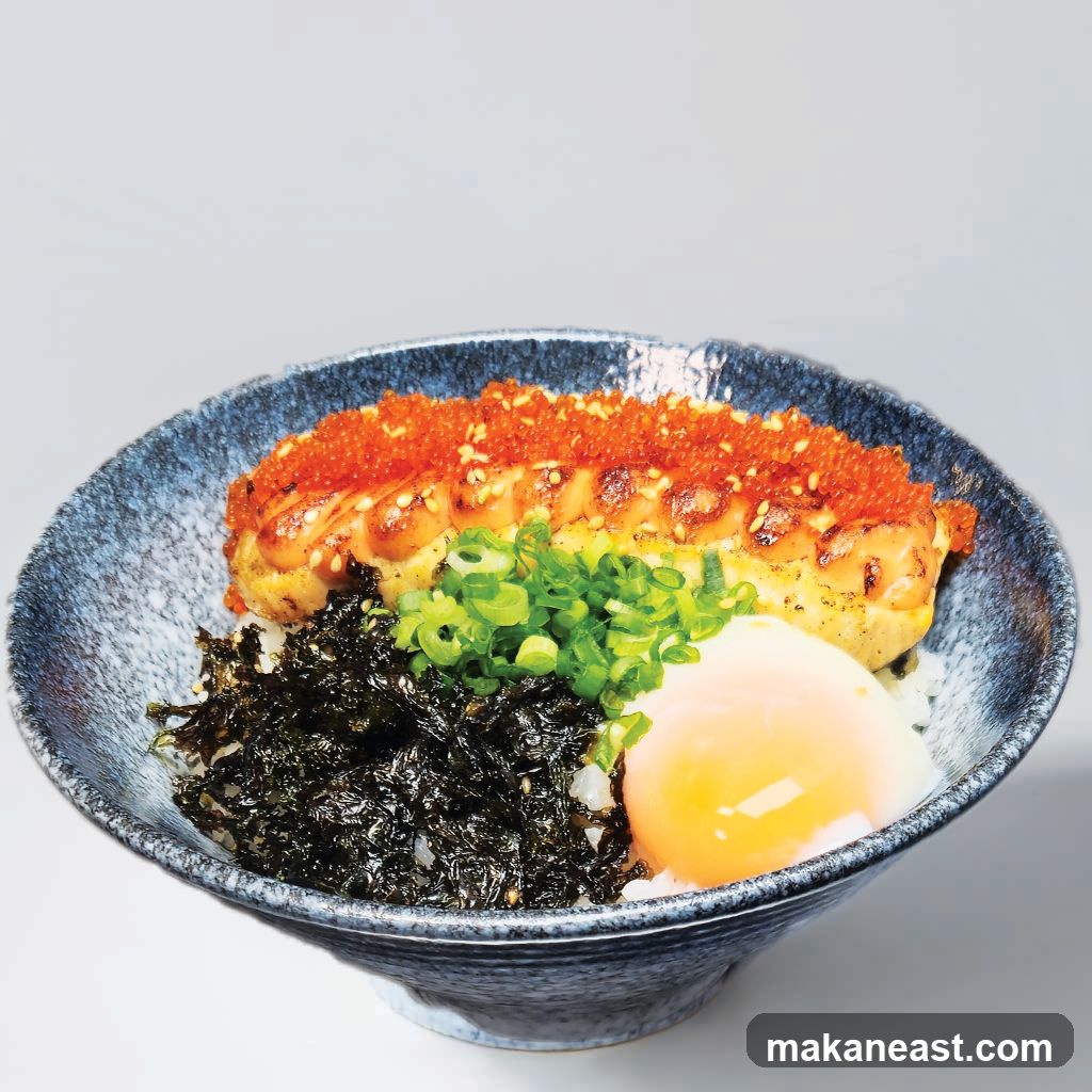 Salmon Roe and Scallion Rice Bowl