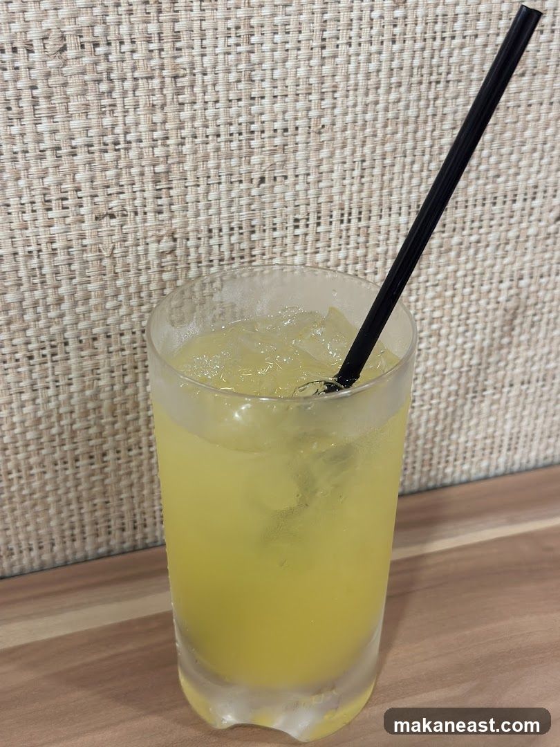 Yellow Drink with Straw