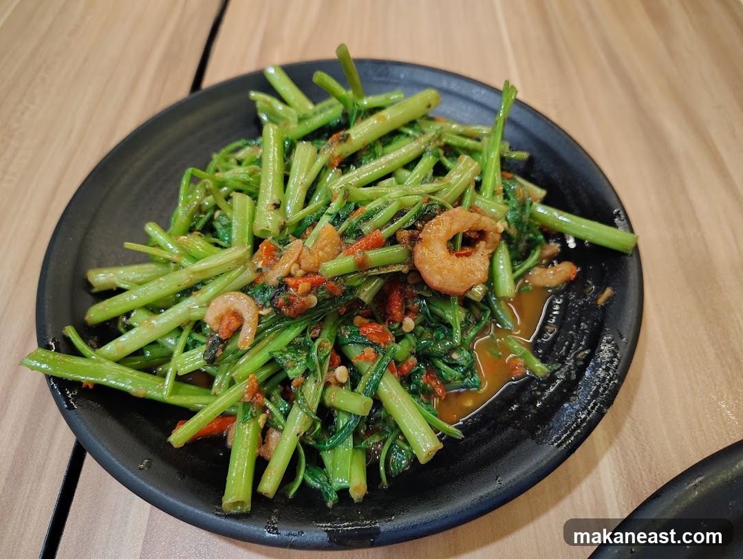 Stir-fried Water Spinach with Shrimp