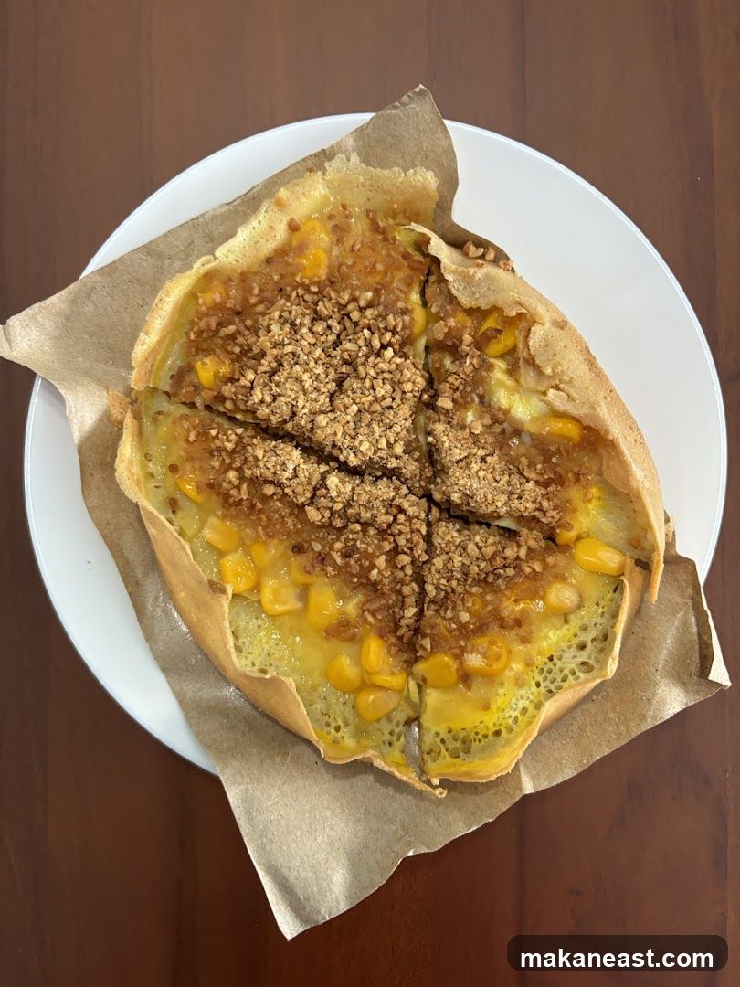 Sweet Pancake with Corn and Peanuts