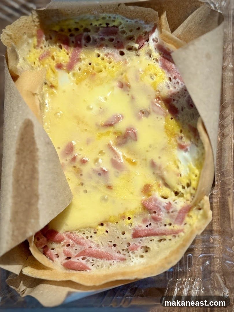 Savory Crepe with Ham and Egg