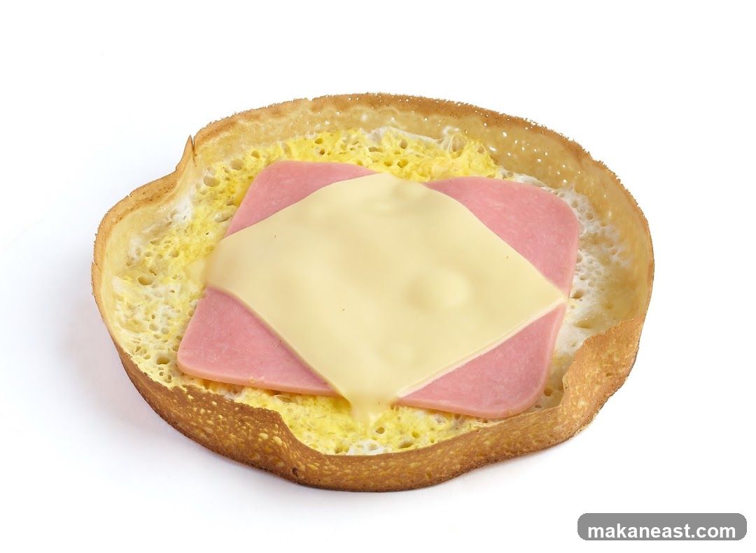 Ham and Cheese Crepe