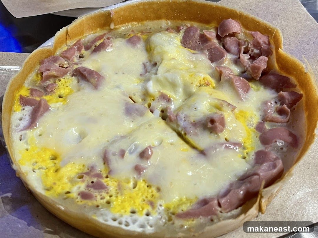 Savory Pancake with Ham and Cheese