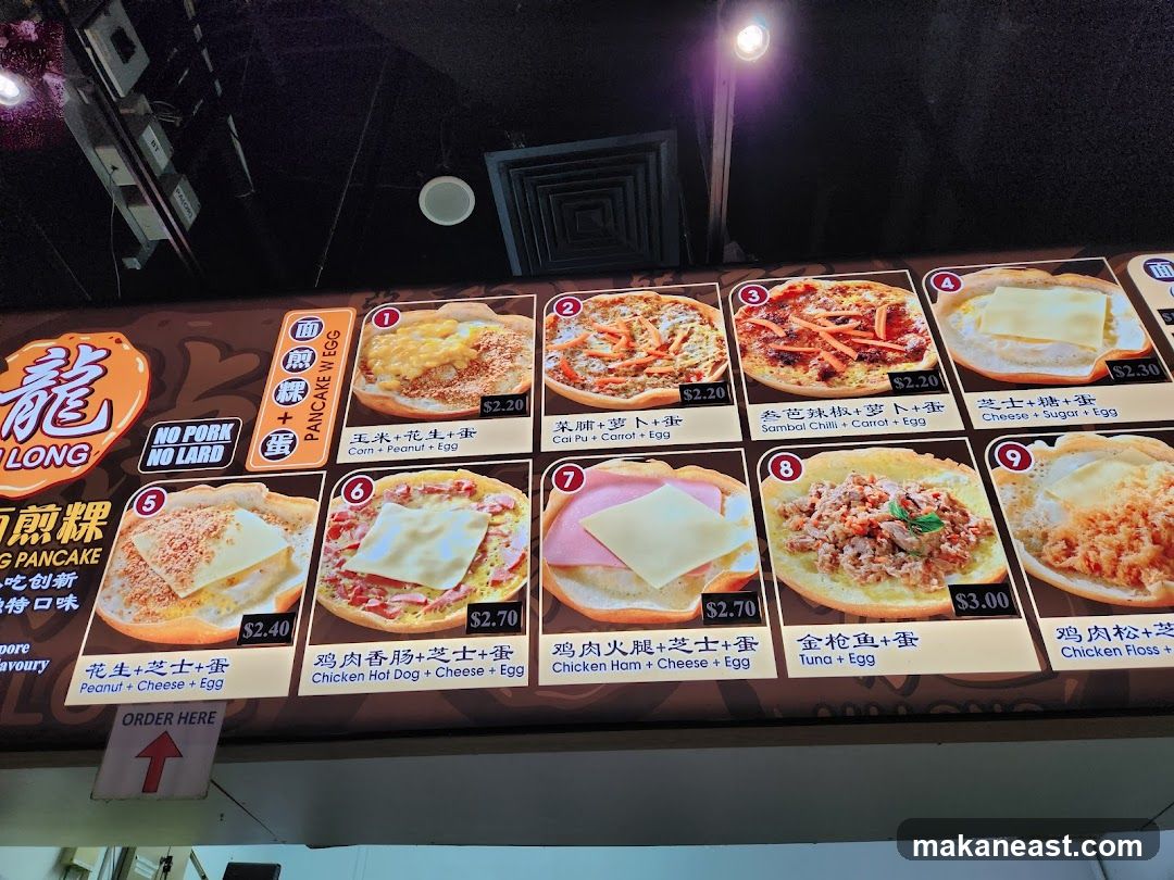 Pancake W Egg Menu